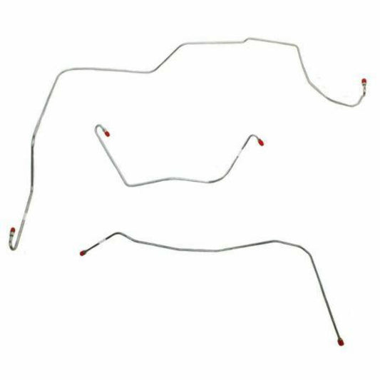 1961-62 Ford Thunderbird Front Brake Line Kit w/ Power Brakes 3 Piece SKT6101SS - Front Lines Car Part People