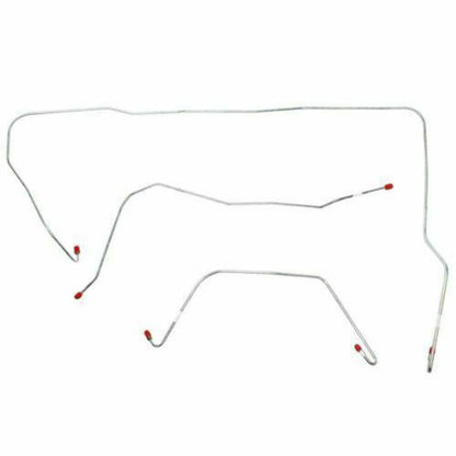 1963-64 Ford Thunderbird Front Brake Line Kit w/ Power Brakes 3 Piece SKT6301SS - Front Lines Car Part People