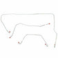 1963-1964 Ford Thunderbird Front Brake Line Kit Power Brakes Stainless SKT6301SS