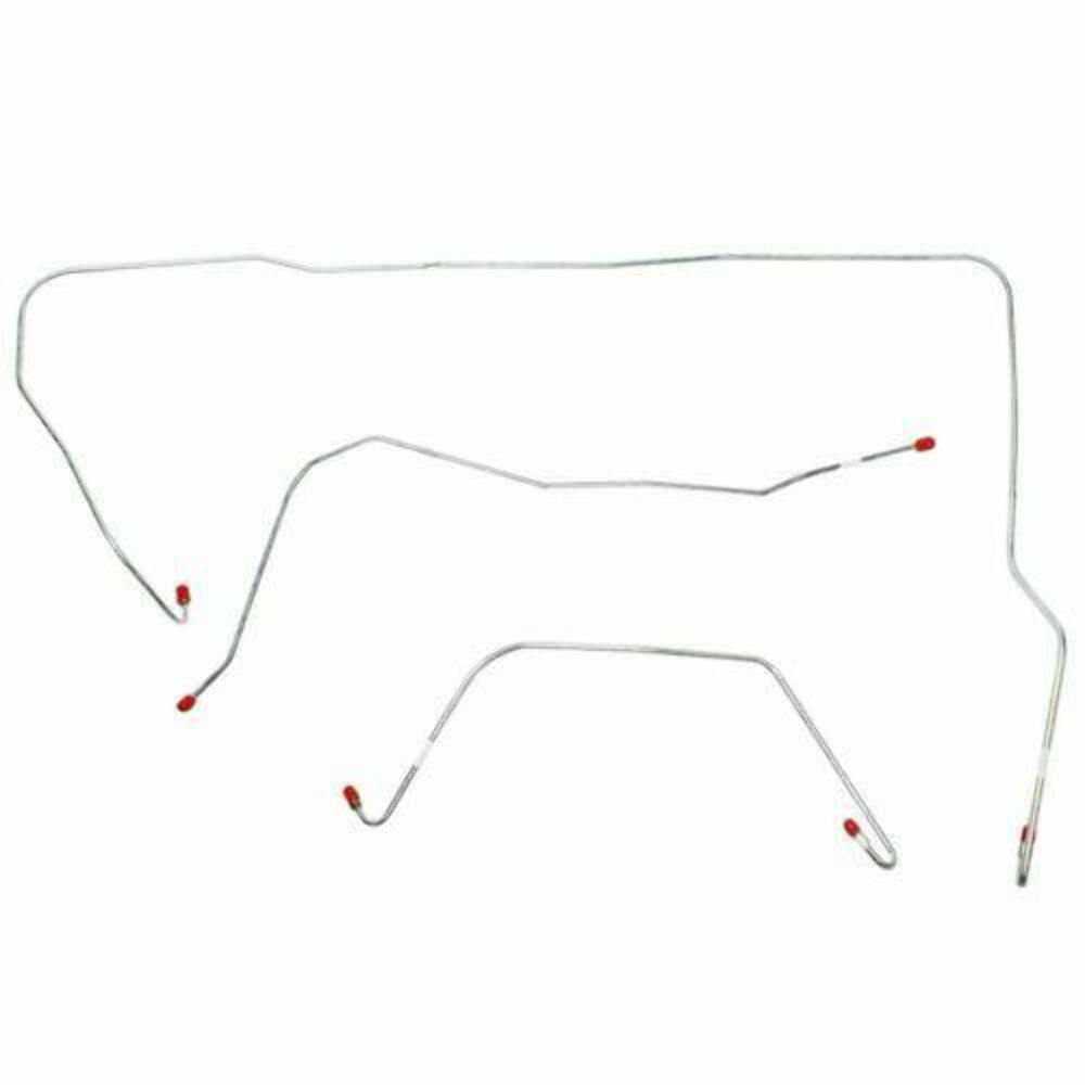 1963-1964 Ford Thunderbird Front Brake Line Kit Power Brakes Stainless SKT6301SS