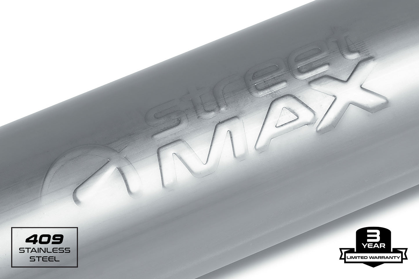 Fits 1959-63 Chevrolet Biscayne Straight Through Muffler-Stainless SM10416-JHPR