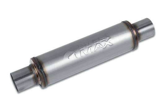 Fits 1959-63 Chevrolet Biscayne Straight Through Muffler-Stainless SM10416-JHPR