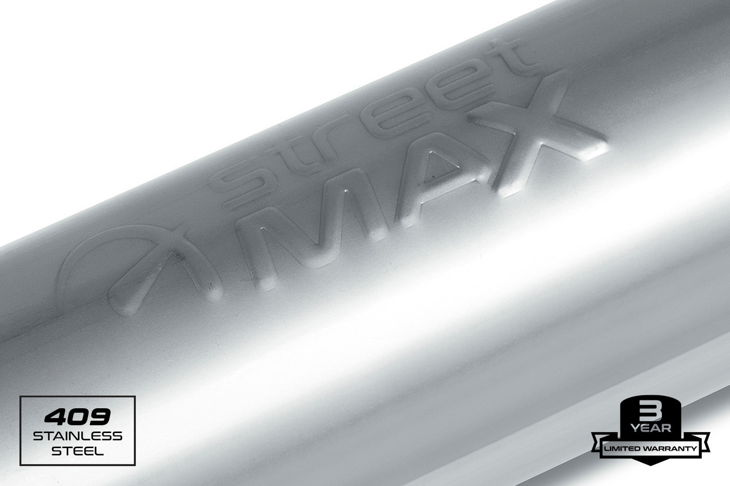 Fits 1987-1997 Ford F-150 Straight Through Muffler-Stainless SM12646-JHPR