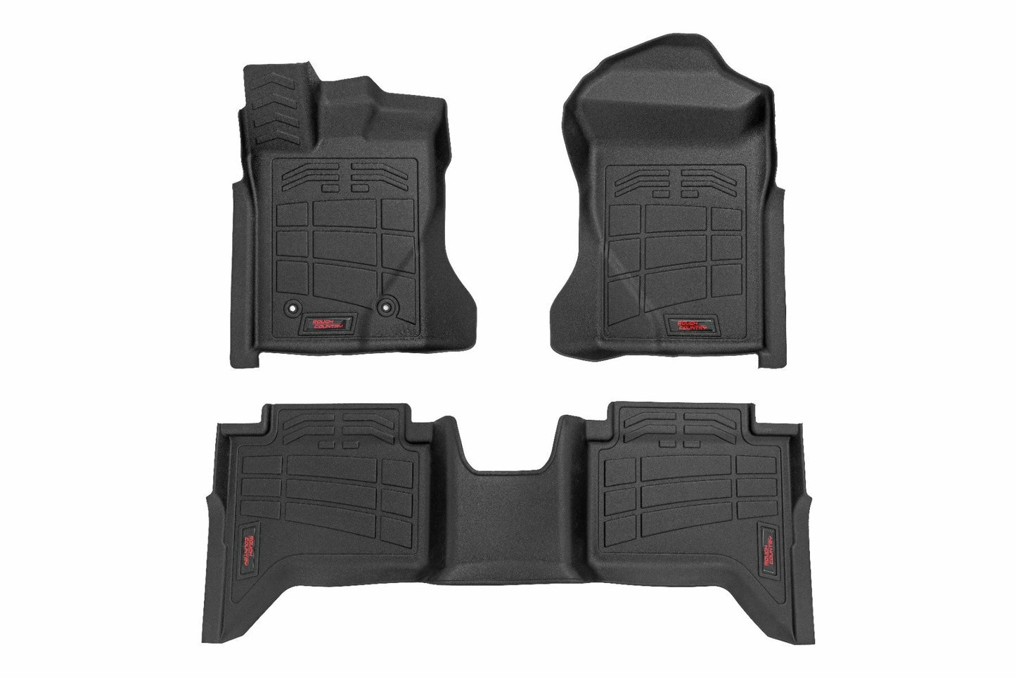 Fits Ford Ranger 2WD/4WD (2024) Sure-Fit Floor Mats; Front & Rear; Crew; SM51003