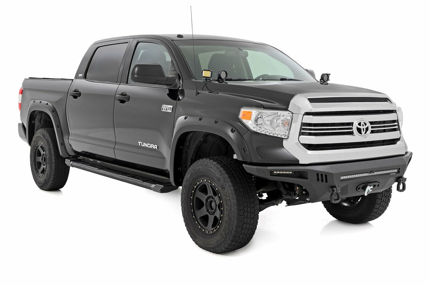 Fits Toyota Tundra(2007-2021) HD2 Aluminum Running Boards Crewmax Cab SRB071791A