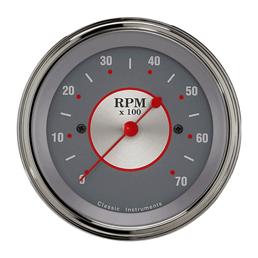 Silver Series 3 3/8" Tachometer SS70SLF