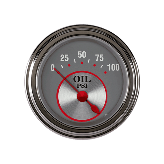 Silver Series 2 1/8" Oil Pressure SS81SLF