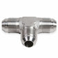 Earls -3 AN Male Tee - Stainless Steel - SS982403ERL