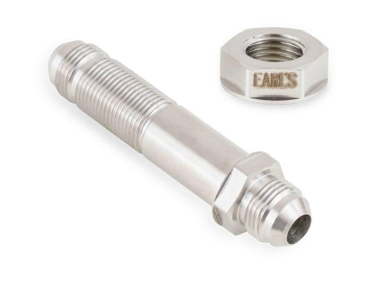 Earls Straight -8 Bulkhead - Stainless Steel - SS983508ERL