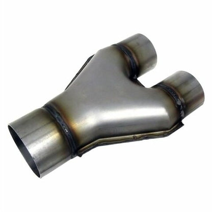 Jones Exhaust SU6-4SS Stainless Steel Stamped Y-Pipe 3 Single Pipe, 2.5 Dual Pipes