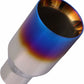 Single Round Double Wall Straight Cut Blue Flame Exhaust Tip T263BL1