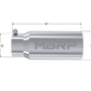 Tip; 5in. O.D. Rolled Straight 4in. inlet 12in. length; T304 - T5050 - Exhaust Tips Car Part People