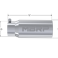 Tip; 5in. O.D. Rolled Straight 4in. inlet 12in. length; T304 - T5050