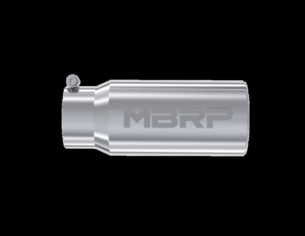 Tip; 5in. O.D. Rolled Straight 4in. inlet 12in. length; T304 - T5050 - Exhaust Tips Car Part People