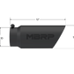 Tip; 5in. O.D. Dual Wall Angled 4in. inlet 12in. length-Black Coated - T5053BLK