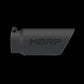 Tip; 5in. O.D. Dual Wall Angled 4in. inlet 12in. length-Black Coated - T5053BLK - Exhaust Tips Car Part People