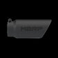 Tip; 5in. O.D. Dual Wall Angled 4in. inlet 12in. length-Black Coated - T5053BLK