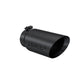 Tip; 5in. O.D. Dual Wall Angled 4in. inlet 12in. length-Black Coated - T5053BLK