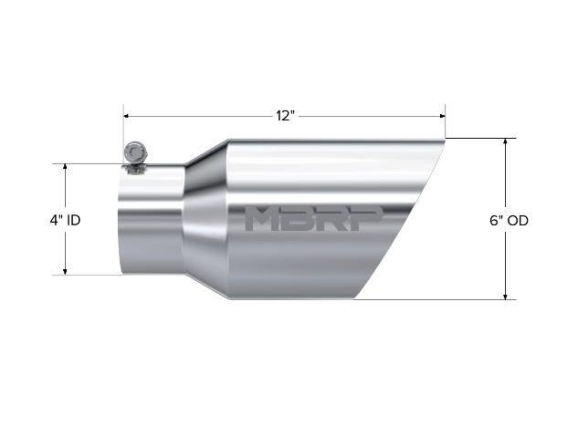 Tip; 6in. O.D. Dual Wall Angled 4in. inlet 12in. length; T304 - T5072