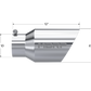 Tip; 6in. O.D. Dual Wall Angled 4in. inlet 12in. length; T304 - T5072