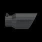 Tip; 6in. O.D. Dual Wall Angled 4in. inlet 12in. length-Black Coated - T5072BLK - Exhaust Tips Car Part People