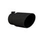 Tip; 6in. O.D. Angled Rolled End 5in. inlet 12in. length; Black Coated-T5075BLK