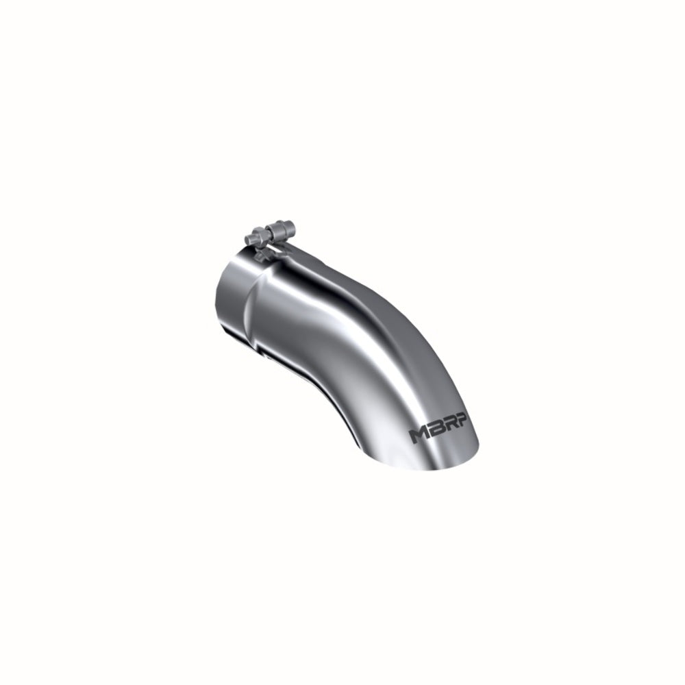 Tip; 4in. O.D. Turn Down 4in. inlet 12in. length; T304 - T5081 - Exhaust Tips Car Part People