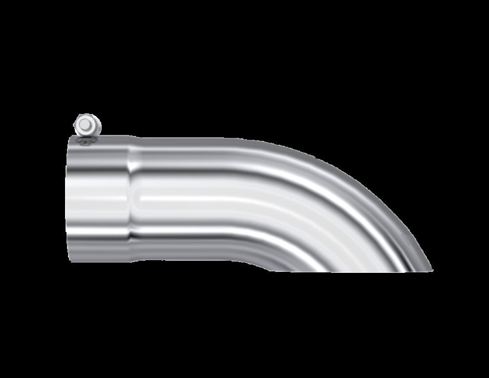 Tip; 4in. O.D. Turn Down 4in. inlet 12in. length; T304 - T5081 - Exhaust Tips Car Part People