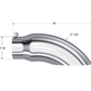 Tip; 5in. O.D. Turn Down 4in. inlet 14in. length; T304 - T5086