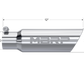 Tip; 3in. O.D. Dual Wall Angled 2in. inlet 12in. length; T304 - T5106