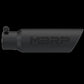 Tip; 3in. O.D. Dual Wall Angled 2in. inlet 12in. length-Black Coated - T5106BLK
