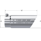 Tip; 3in. O.D. Dual Wall Angled 4in. inlet 10in. length; T304 - T5110
