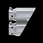 Fits 2011-24 Ford F-250 SD 4" inlet 5" Tip Cover Set-6 " and 9 " in length-T5111
