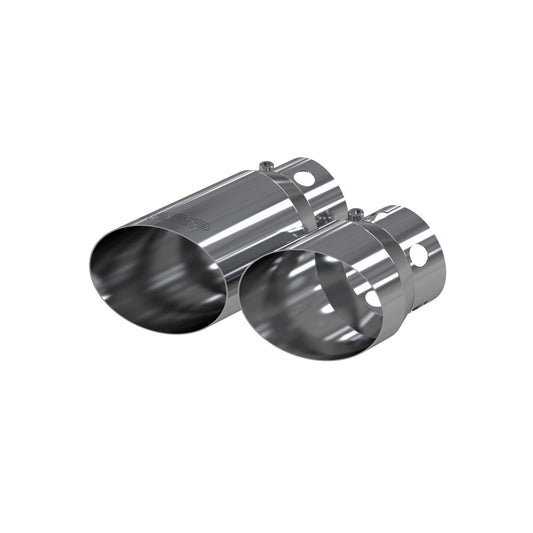 Fits 2011-24 Ford F-250 SD 4" inlet 5" Tip Cover Set-6 " and 9 " in length-T5111 - Exhaust Tips Car Part People