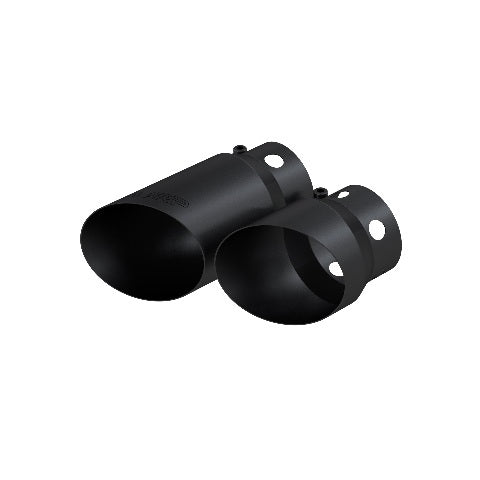 Fits 08-10 F-250 SD 4" inlet 5" Tip Cover Set-6 " and 9 " in length BLK-T5111BLK