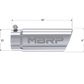 Tip; 4in. O.D. Angled Rolled End 3in. inlet 10in. length; T304 - T5112