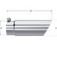 Tip; 3in. O.D. Dual Wall Angled End 3in. inlet 12in. length; T304 - T5114