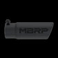 Tip; 3in. O.D. Angled Rolled End; 3in. I.D. inlet; 10in. length; Black-T5115BLK
