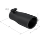 Tip; 3 in. O.D. Oval 2in. inlet 7 1/16in. length; Black - T5116BLK