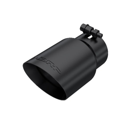 Tip; 4in. O.D.; Dual Wall Angled; 3in. inlet; 8in. length; Black - T5122BLK