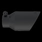 Tip; 4in. O.D.; Dual Wall Angled; 2in. inlet; 8in. length; Black - T5123BLK