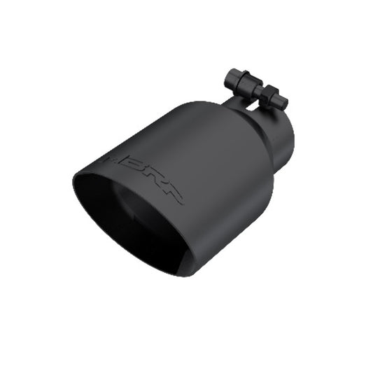 Tip; 4in. O.D.; Dual Wall Angled; 2in. inlet; 8in. length; Black - T5123BLK