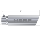 Tip; 5in. O.D.; Angled Rolled End; 4in. inlet 18in. in length; T304 - T5124