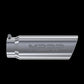 Tip; 6in. O.D.; Angled Rolled End; 5in. inlet 18in. in length; T304 - T5125 - Exhaust Tips Car Part People