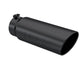 Tip; 6" O.D.; Angled Rolled End; 5" inlet 18" in length; Black Coated-T5125BLK