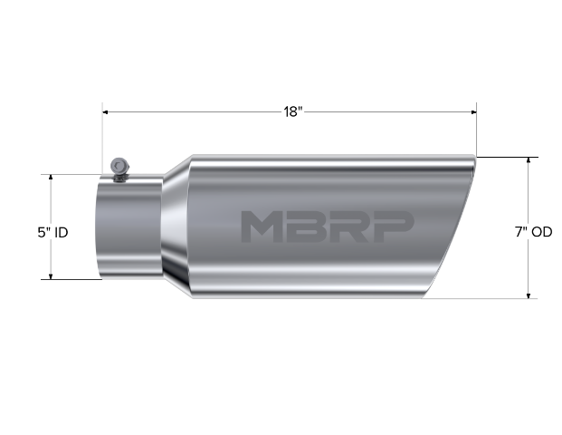 Tip; 7in. O.D.; Rolled End; 5in. inlet 18in. in length; T304 - T5127