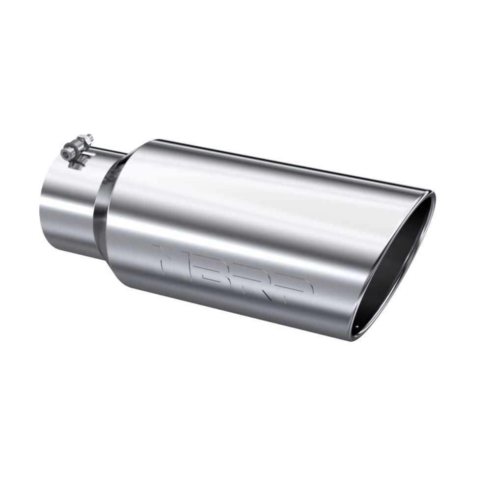 Tip; 7in. O.D.; Rolled End; 5in. inlet 18in. in length; T304 - T5127 - Exhaust Tips Car Part People