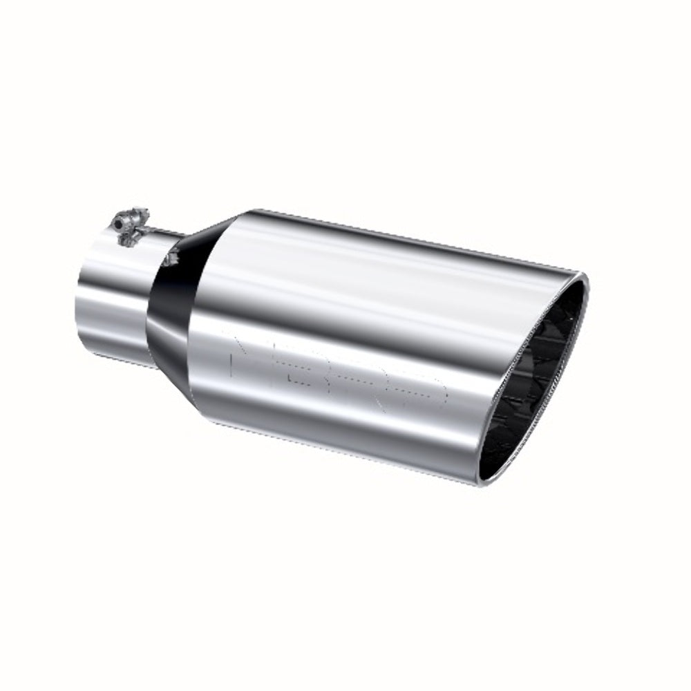 Tip; 8in. O.D.; Rolled End; 5in. inlet 18in. in length; T304 - T5129 - Exhaust Tips Car Part People