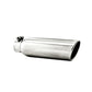 3.5" OD 2.25" inlet 12" in length Angled Cut Rolled End Clampless-no weld-T5147 - Exhaust Tips Car Part People