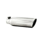 3.5" OD 2.25" inlet 12" in length Angled Cut Rolled End Clampless-no weld-T5147